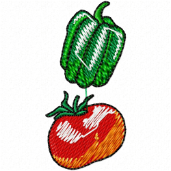 Vegetable Embroidery Design 1